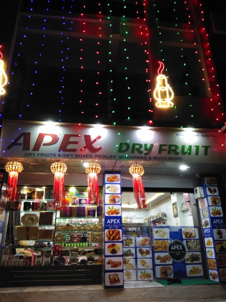 Diwali greeting flyer from Apex Dry Fruit